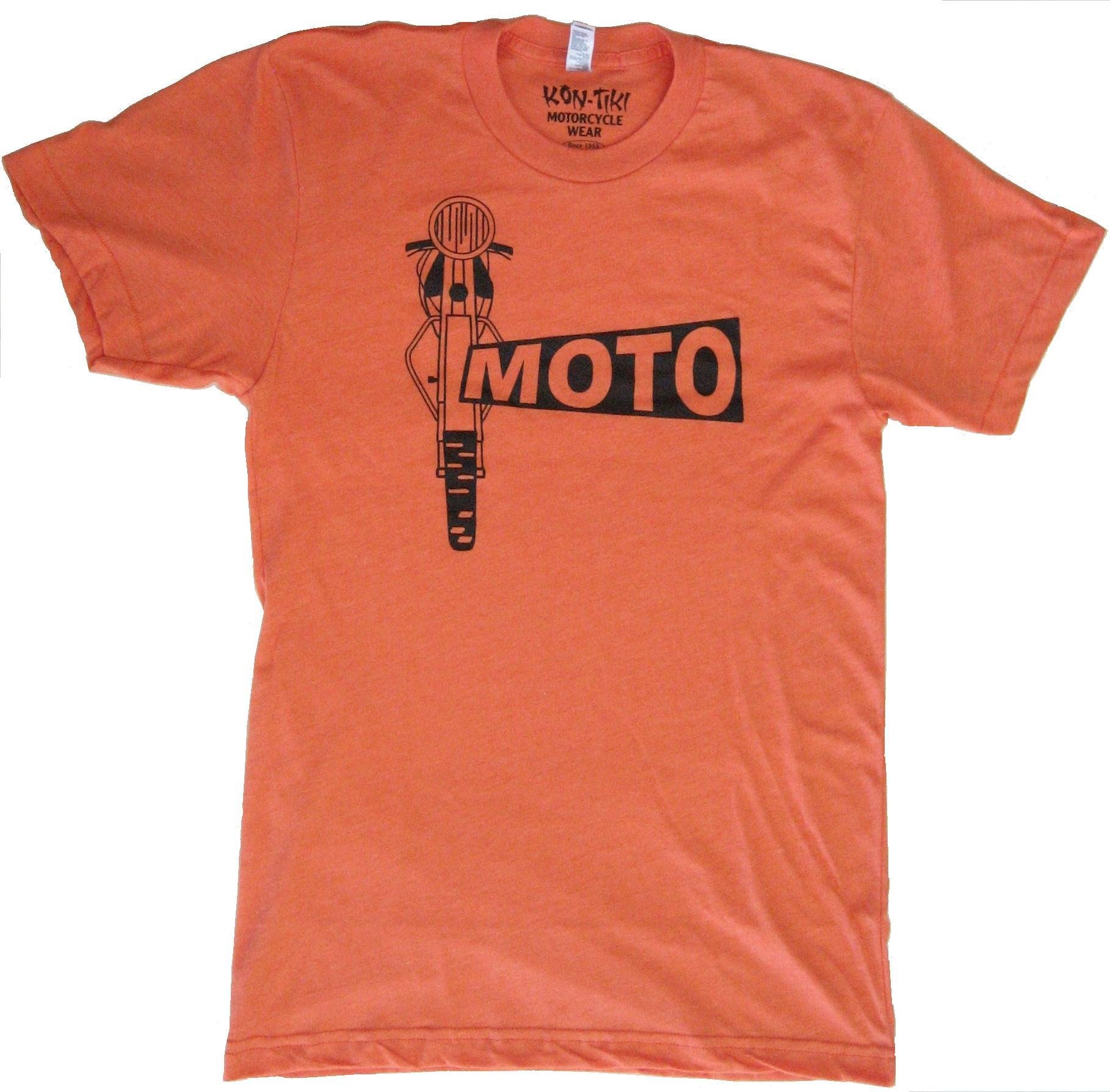 Moto Vintage T Shirt Heather Orange