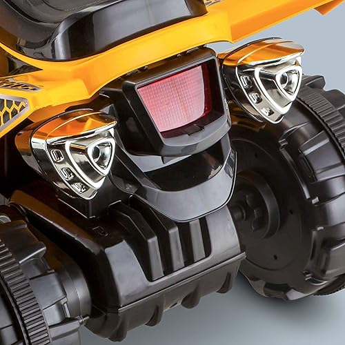 Miniatura 6 de Kid Trax CAT Power ATV 6V Cuadriciclo eléctrico Ride on amarillo D9 Bulldozer, Carretilla elevadora, Cat Atv
