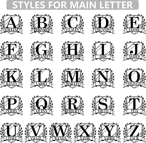 Miniatura 9 de Metal Custom Name Sign Personalized - Customized Last Name Signs Wall Decor Surname Sign - Personalized Wedding Gifts Metal Family Name Sign Outdoor