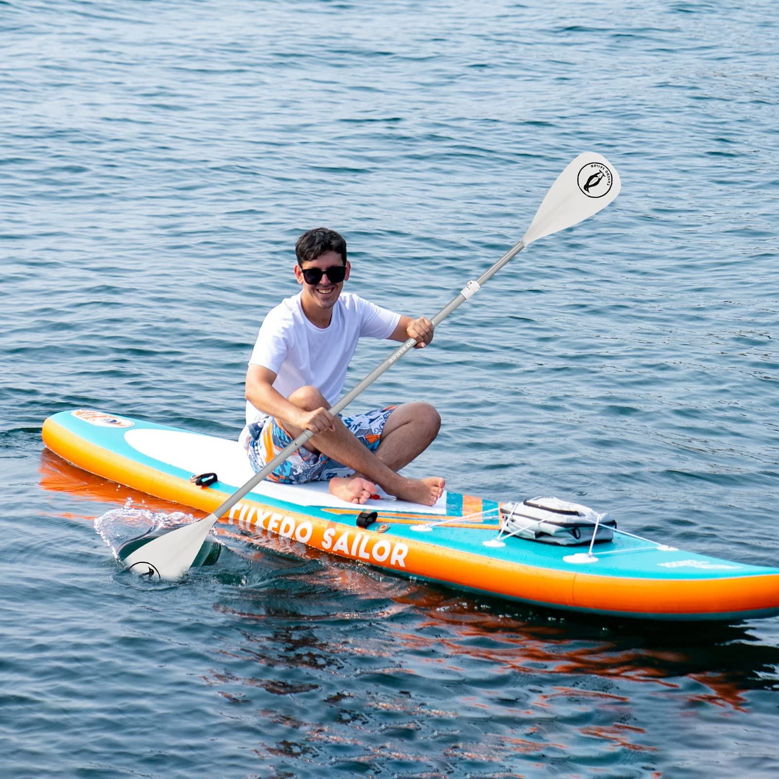 Tuxedo Sailor Sup Paddles - Paddle Board de paletas Ajustables de 3 Piezas – Paddle Board Ligero y Flotante – Durable y almacenable – Hojas de Nylon reforzadas