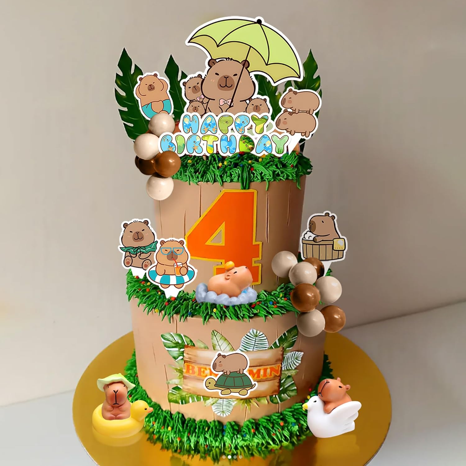 Capybara Cake Toppers Capybara Birthday Party Supplies Capybara Birthday Party Cake Decoration Capybara Shower Decorations