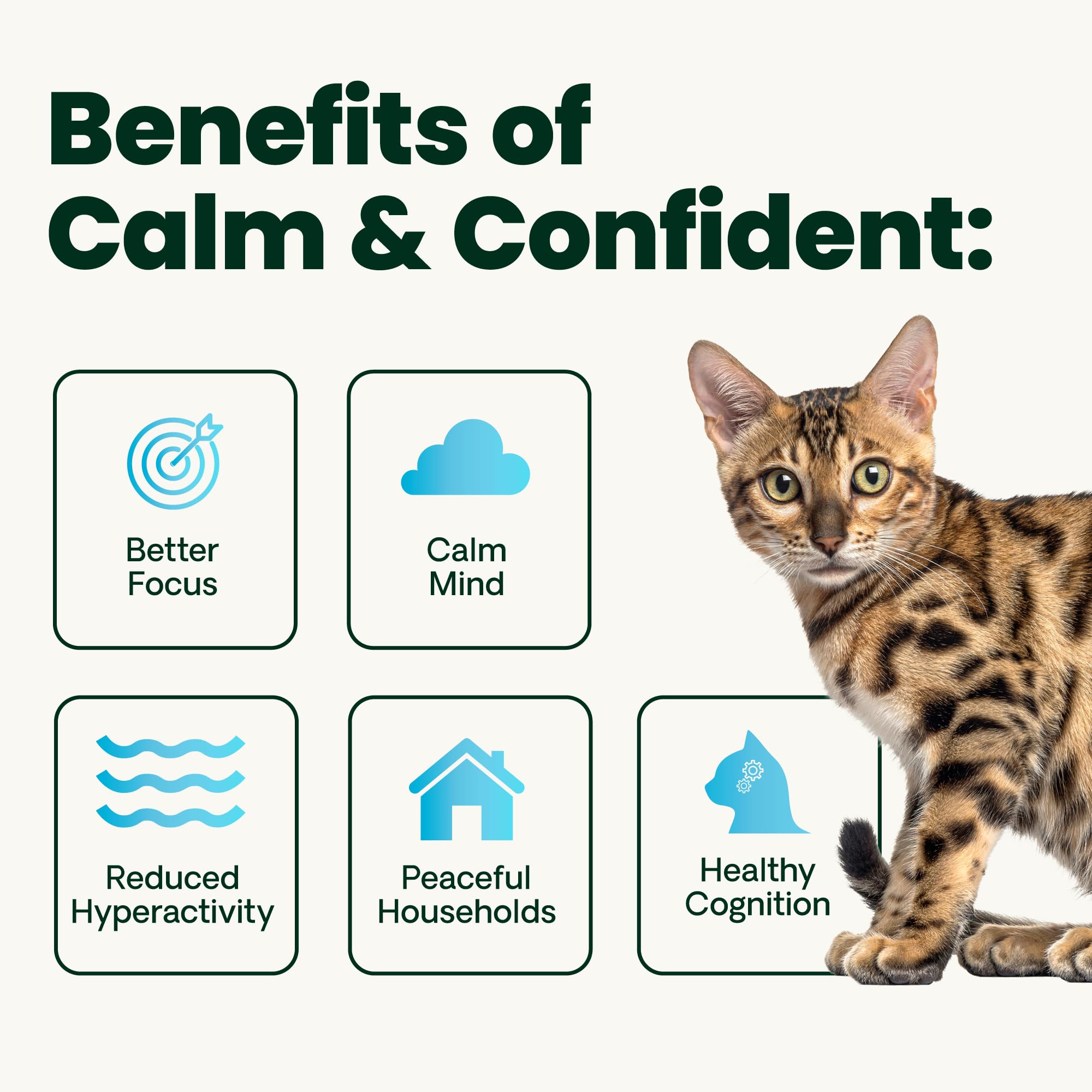 VetriScience Calm & Confident Chews, Composure Calming and Anxiety Supplement for Cats, Reduce Stress and Fear, Ideal for Travel, Vet, Grooming and Routine Changes, Chicken, 30 Count - image 5