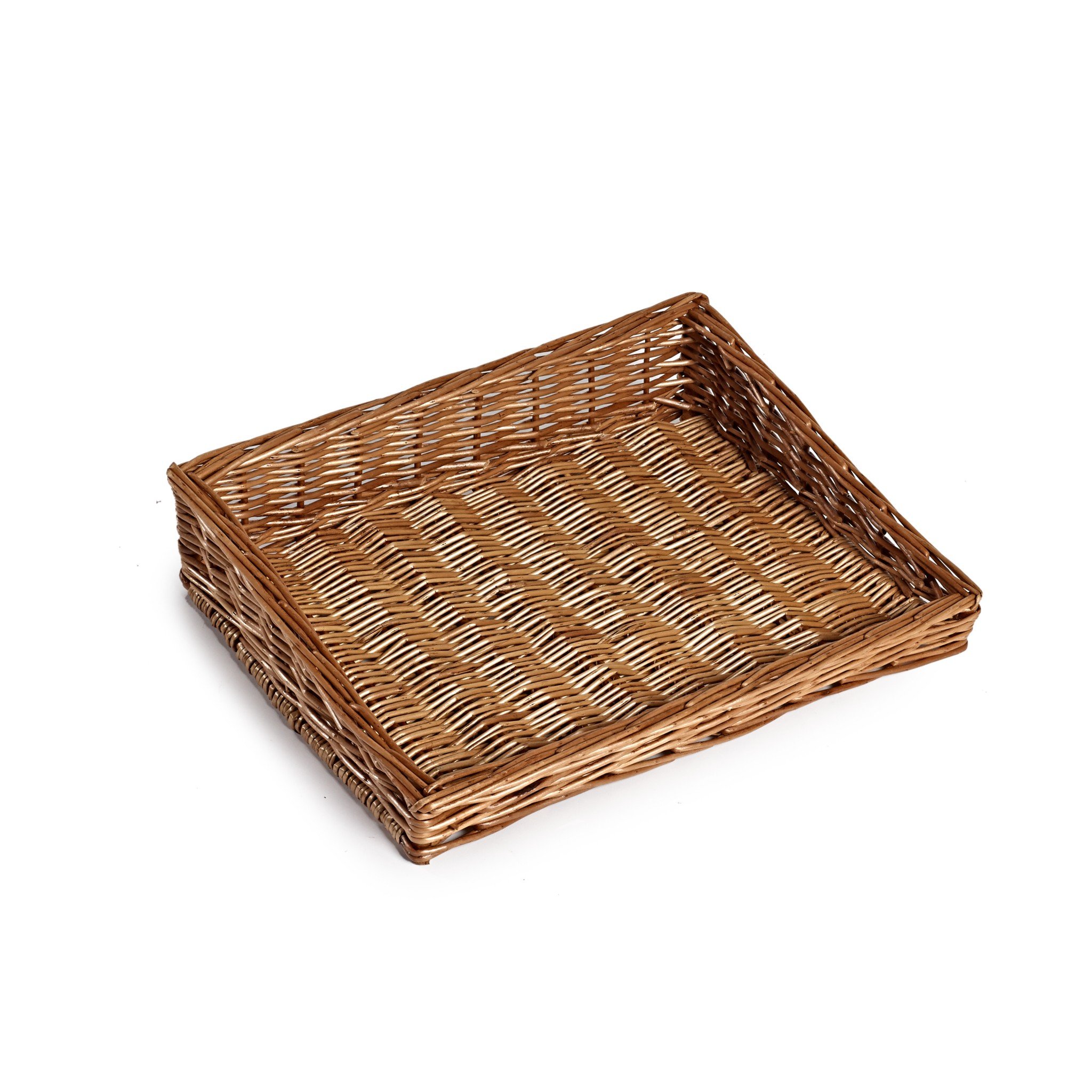 Gadsby Deep Rectangular Wicker Display Basket Kitchen Storage Tray Basket 40 x 30cm