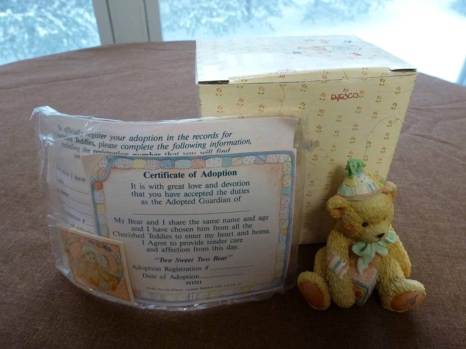 Cherished Teddies Two Sweet Two Bear Age 2 Bear Figurines