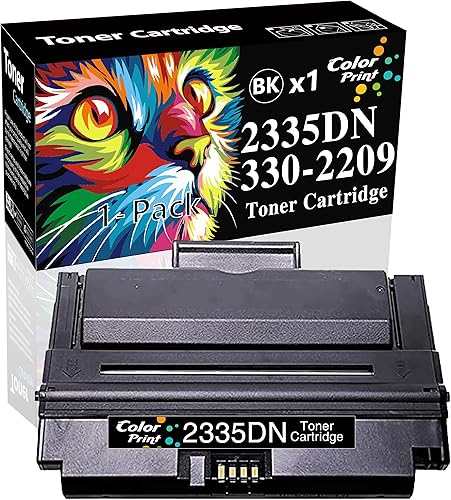 Cartucho de tóner compatible con ColorPrint 2335DN, compatible con 2335DN, para impresora Dell 2335 2355DN 2355, 6000 páginas, funciona con