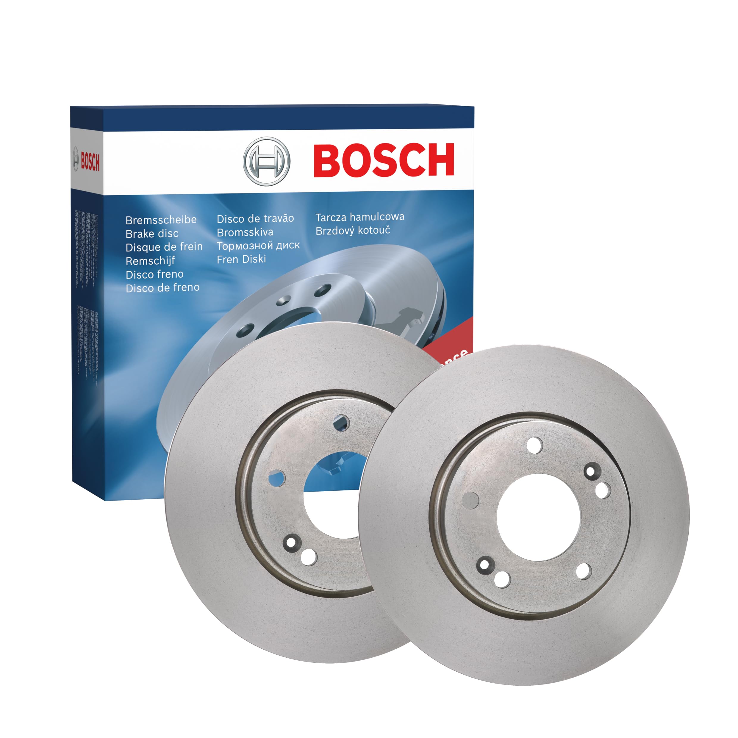 Bosch BD1207 Dischi freno, Certificato ECE-R90, 1 set di 2 dischi