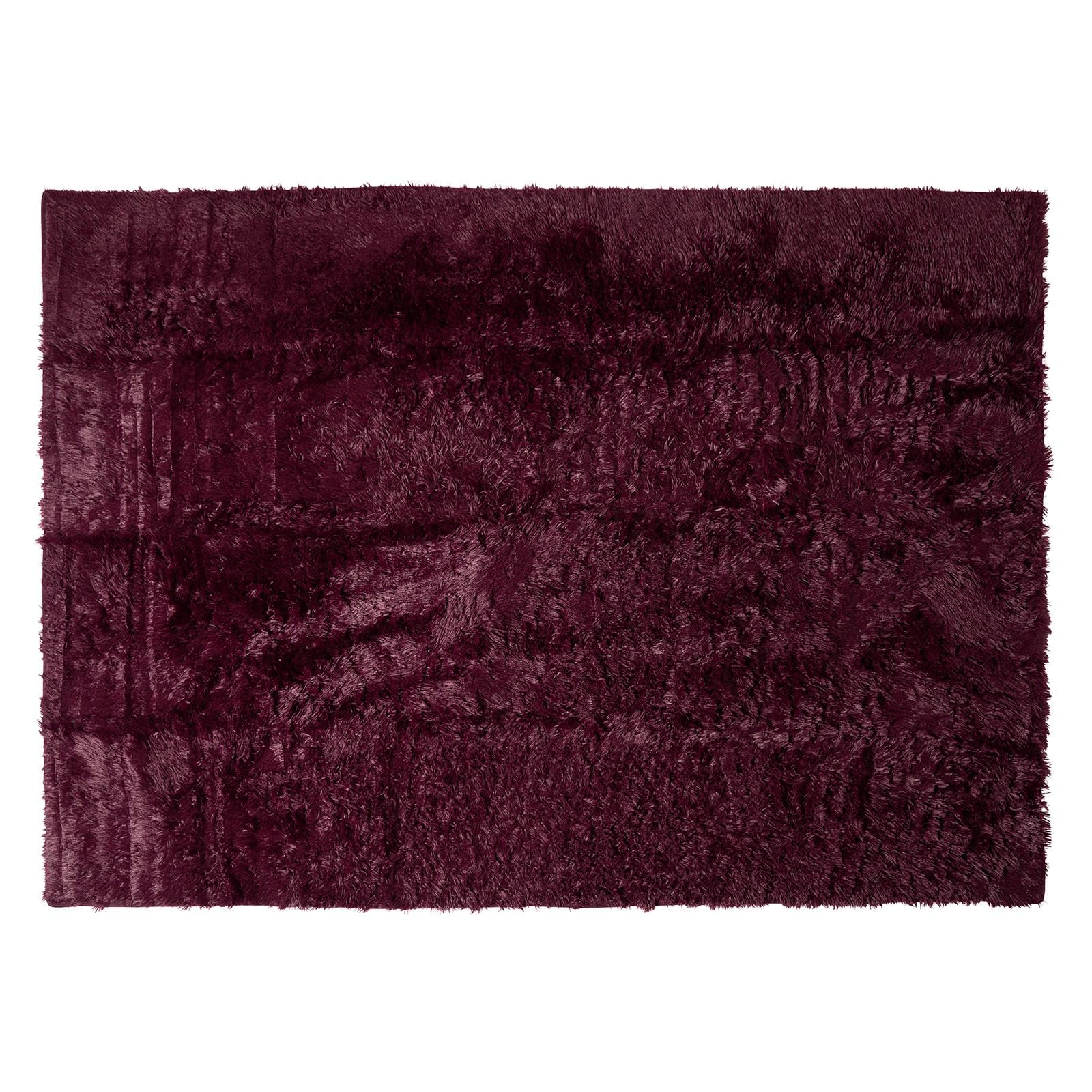 Sienna Rugs Living Room Large 160x230 Shaggy Fluffy Rug Non Slip, Burgundy