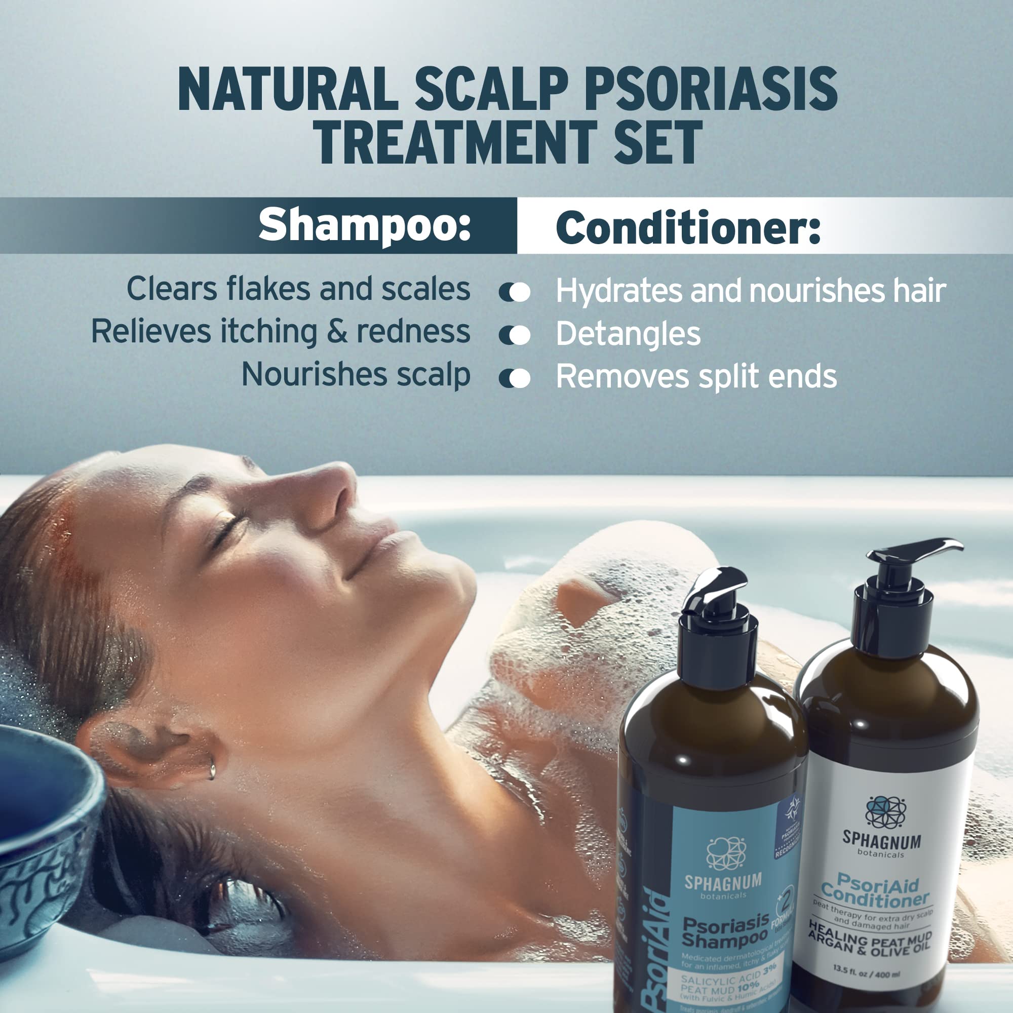 Amazon.com : Sphagnum Botanicals Medicated Psoriasis Shampoo and