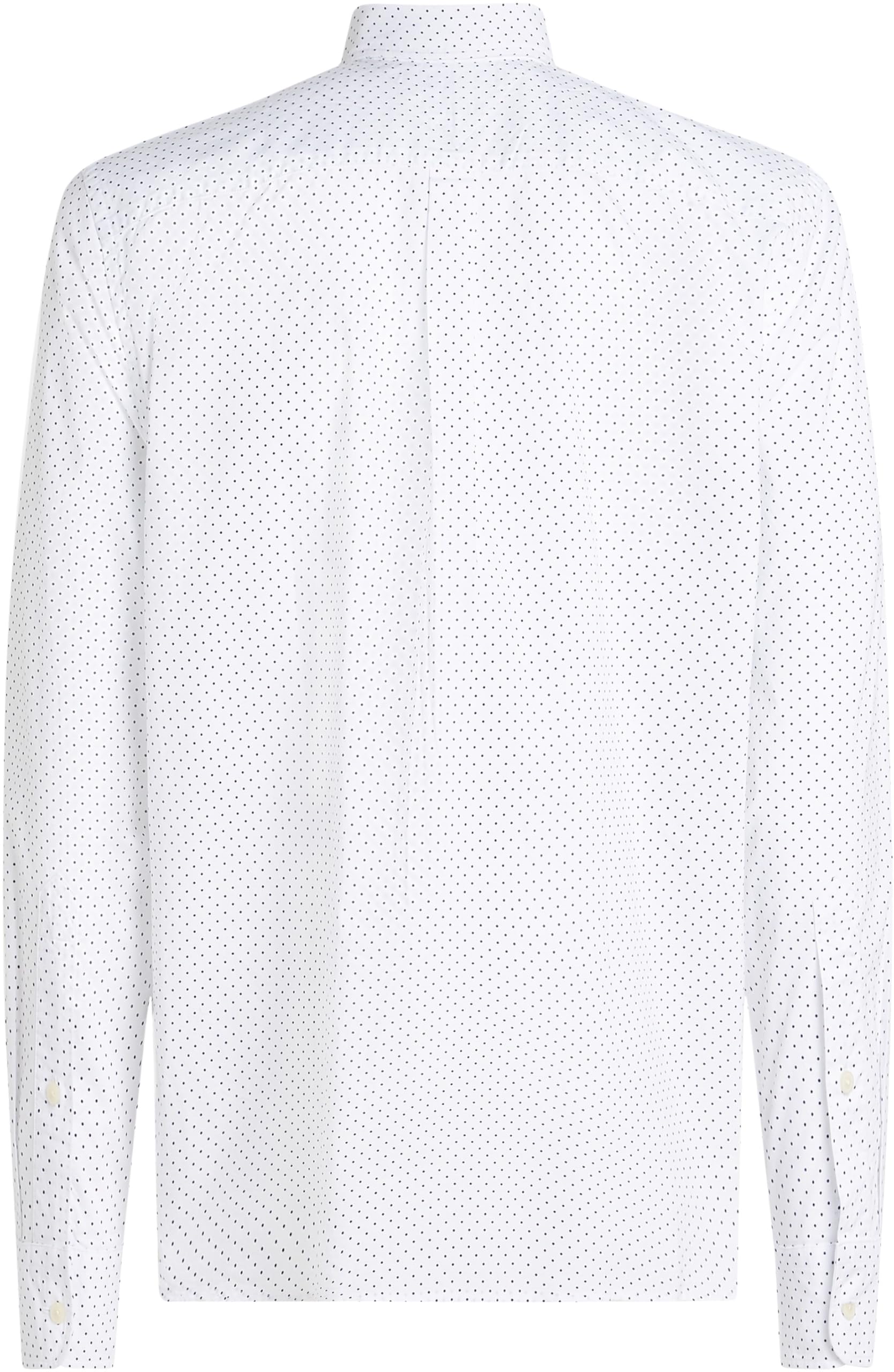 Tommy Hilfiger Camisa Hombre Flex Poplin Polka Dot Regular Fit