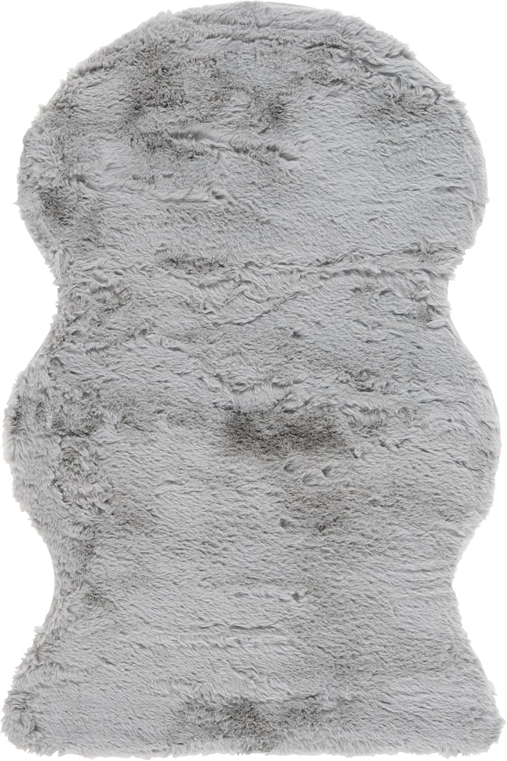 SAFAVIEH Faux Sheep Skin Collection 2' x 3' Ivory FSS515A Silken Glam 2.35-inch Thick Accent Rug