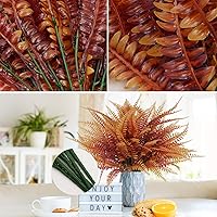 Vista 6 de Dolicer 6 plantas artificiales de helecho Boston, helechos artificiales para helechos artificiales para exteriores, helechos artificiales