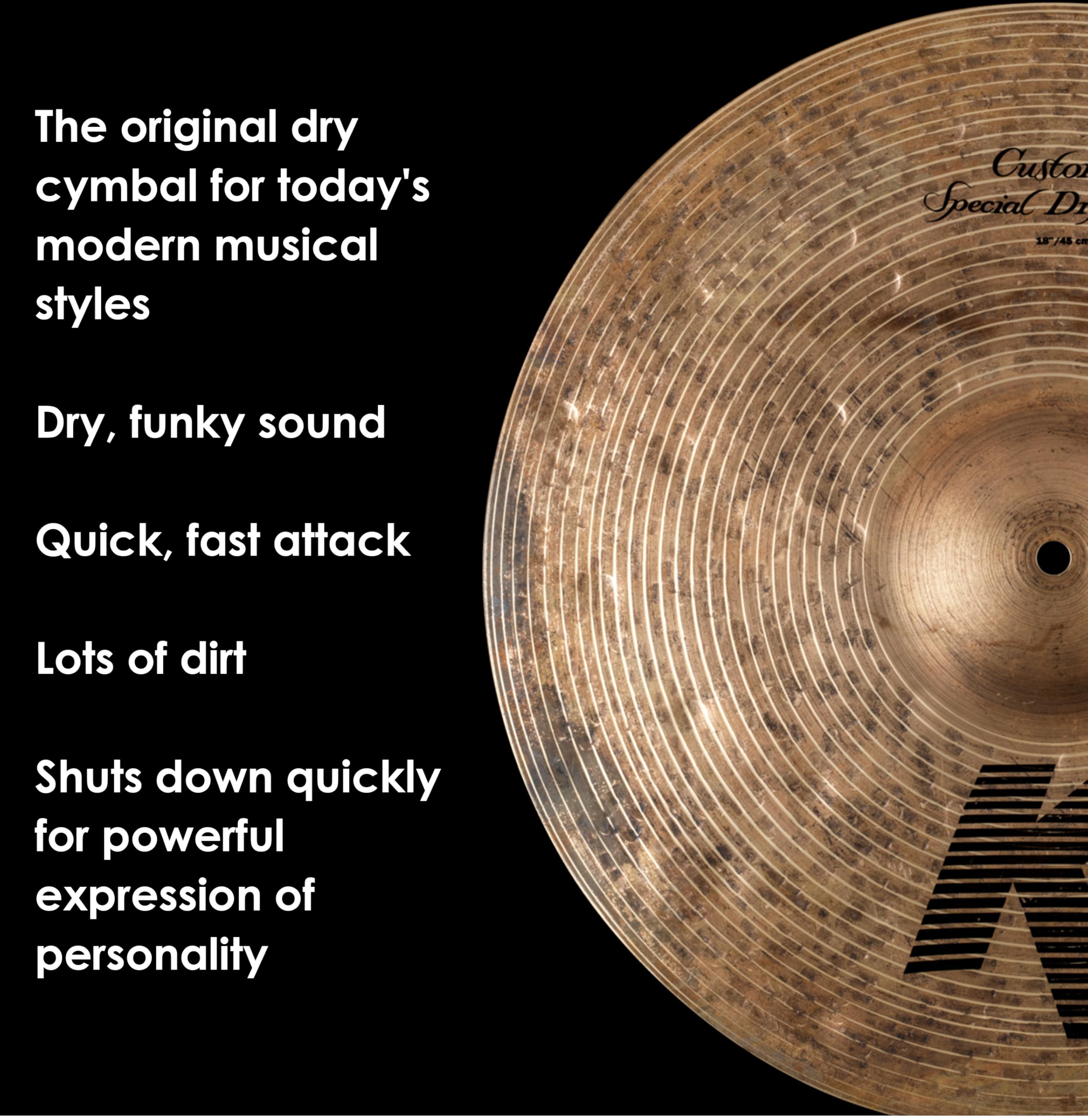 Zildjian K1419 Custom Special Dry Crash 18"