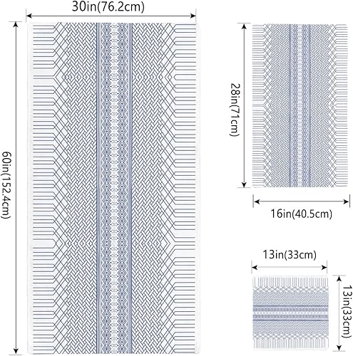 Miniatura 4 de Geometric Bath Towels for Bathroom Set - Luxury Microfiber Towels Gifts for Women,Quick Dry Beach Kitchen Hand Hair Face Yoga Workout Gym Towel and