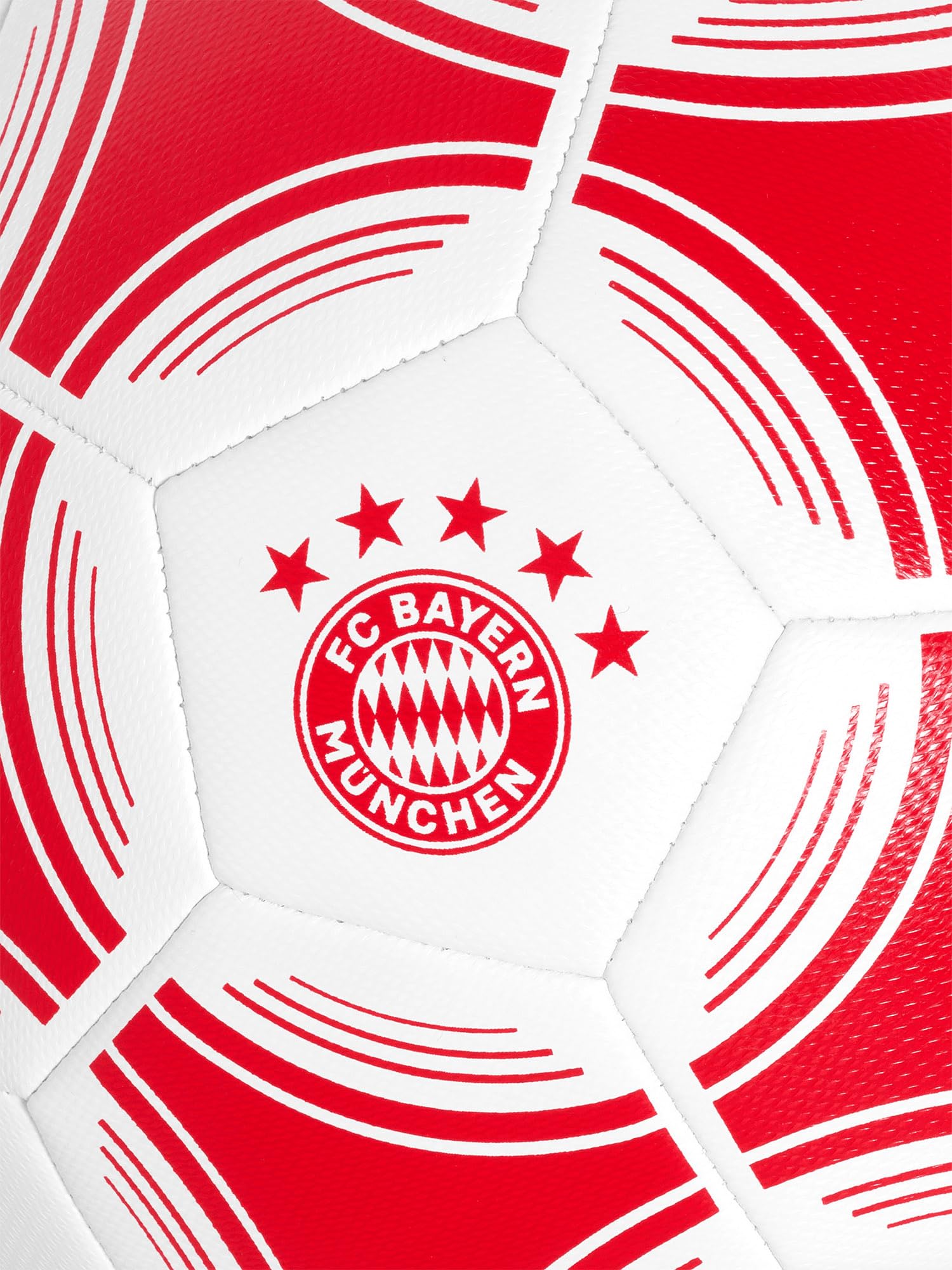 FC Bayern München Fußball Performance Größe 5 (Rot/Weiß) I Maschinengenähter Trainingsball mit Vereinswappen I Offiziell lizenziert