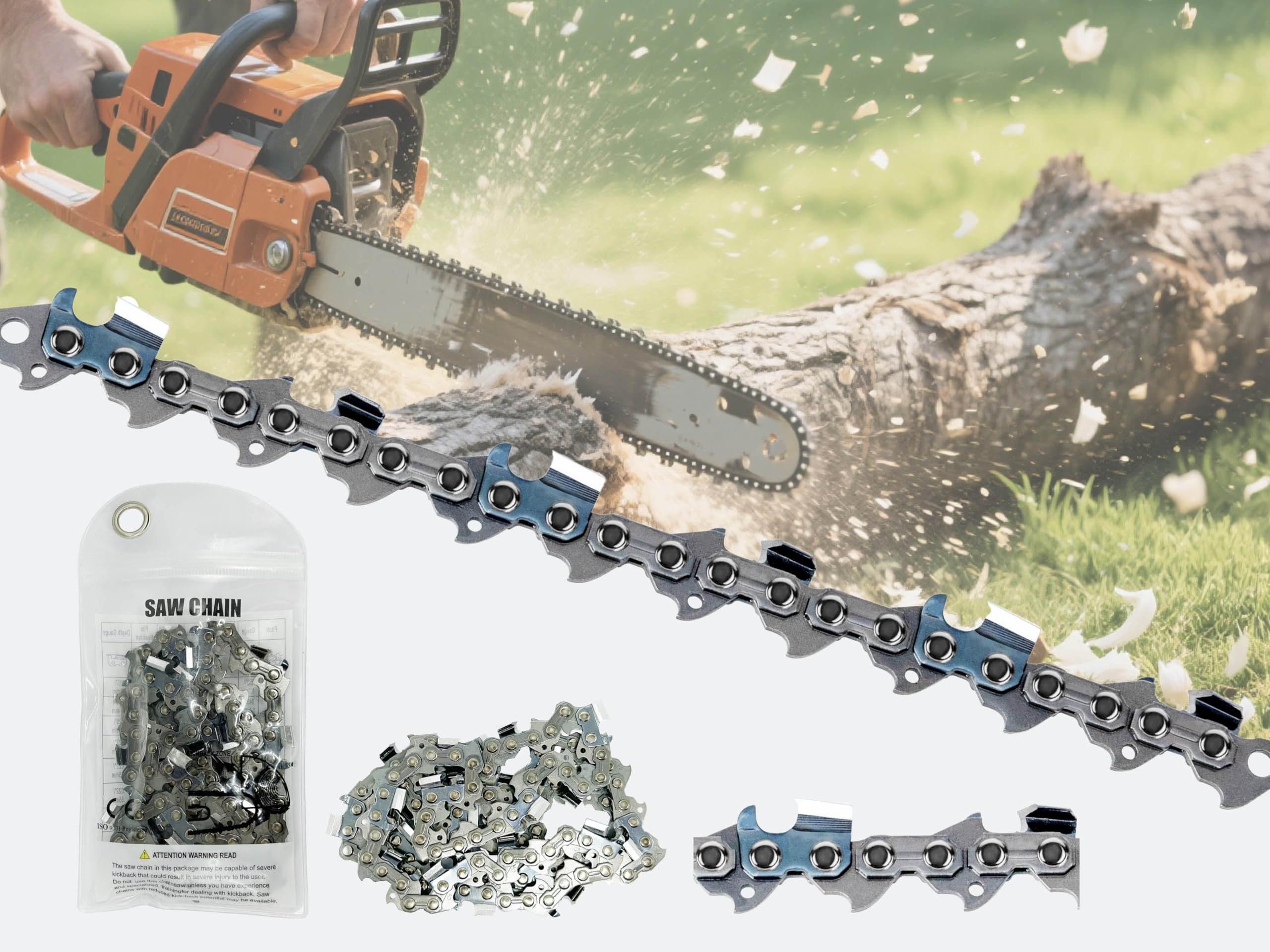 Amazon.com: Saw Chain Pitch 3/8-inch Gauge 0.063-inch Drive Links