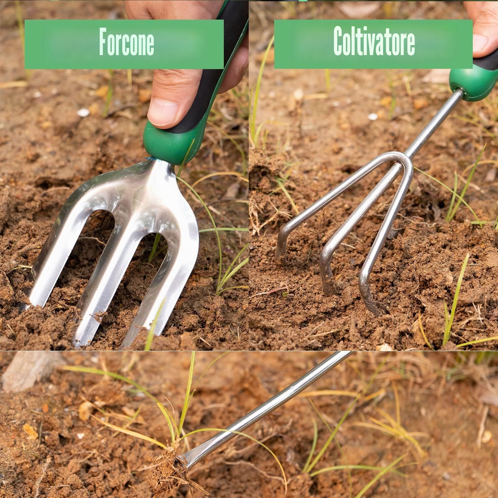 DEWINNER - Set di attrezzi da giardino, kit regalo per giardinaggio, trapianto per giardinaggio, con borsa resistente per riporre oggetti