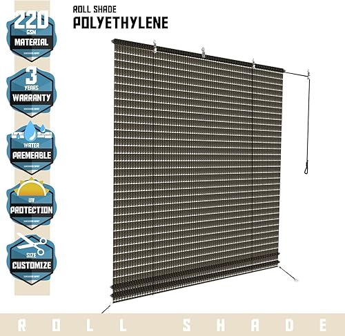 Miniatura 2 de TANG Sunshades Depot - Cortina de rodillo para exterior
