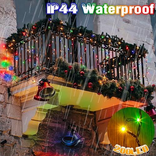 Miniatura 5 de PEIDUO Christmas Lights with Music, Infrared Motion Sensor Controller with 6 Modes, Waterproof for Xmas Outdoor Garden Party Decor, Plug in,