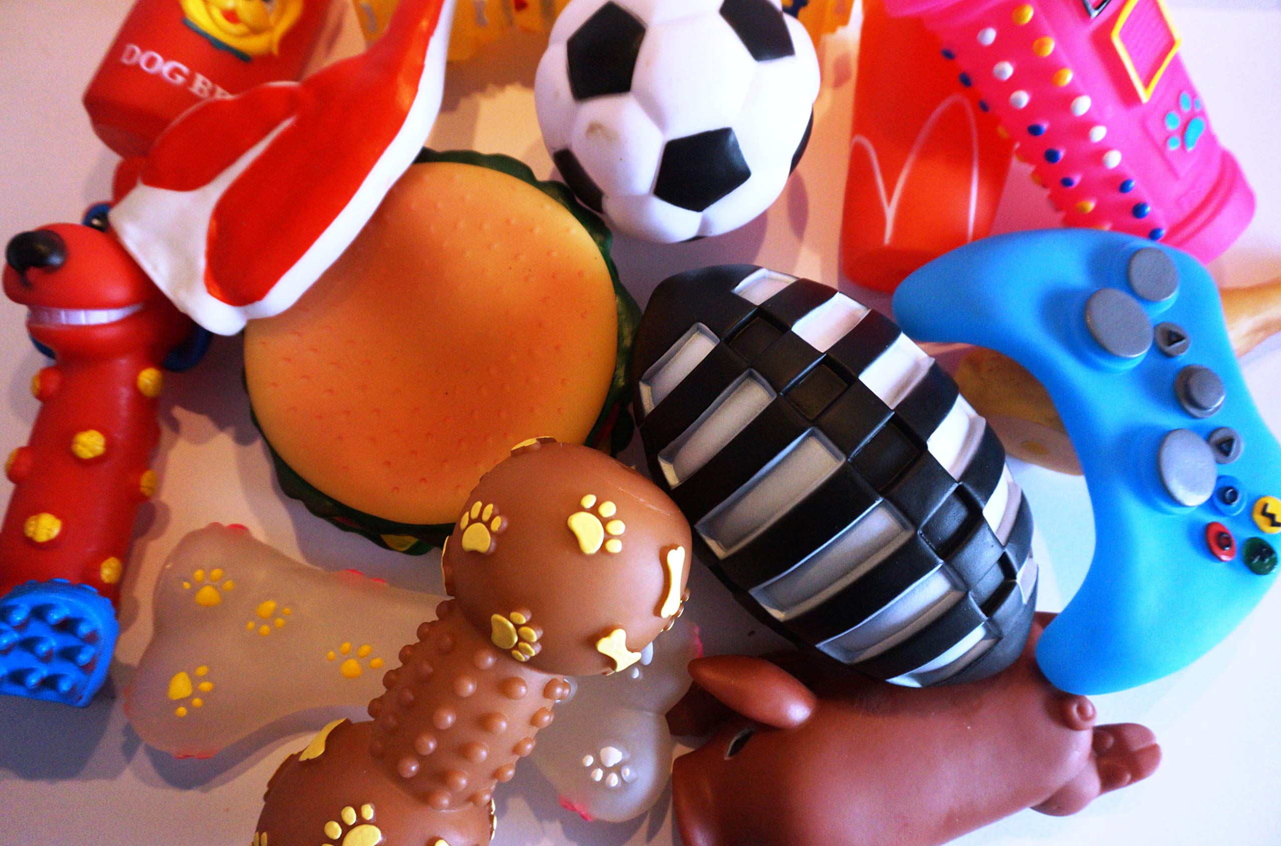 Paradise Pets 15 X LARGE SQUEAKIES 15 LARGE - EXTRA LARGE TOYS PICKED AT RANDOM