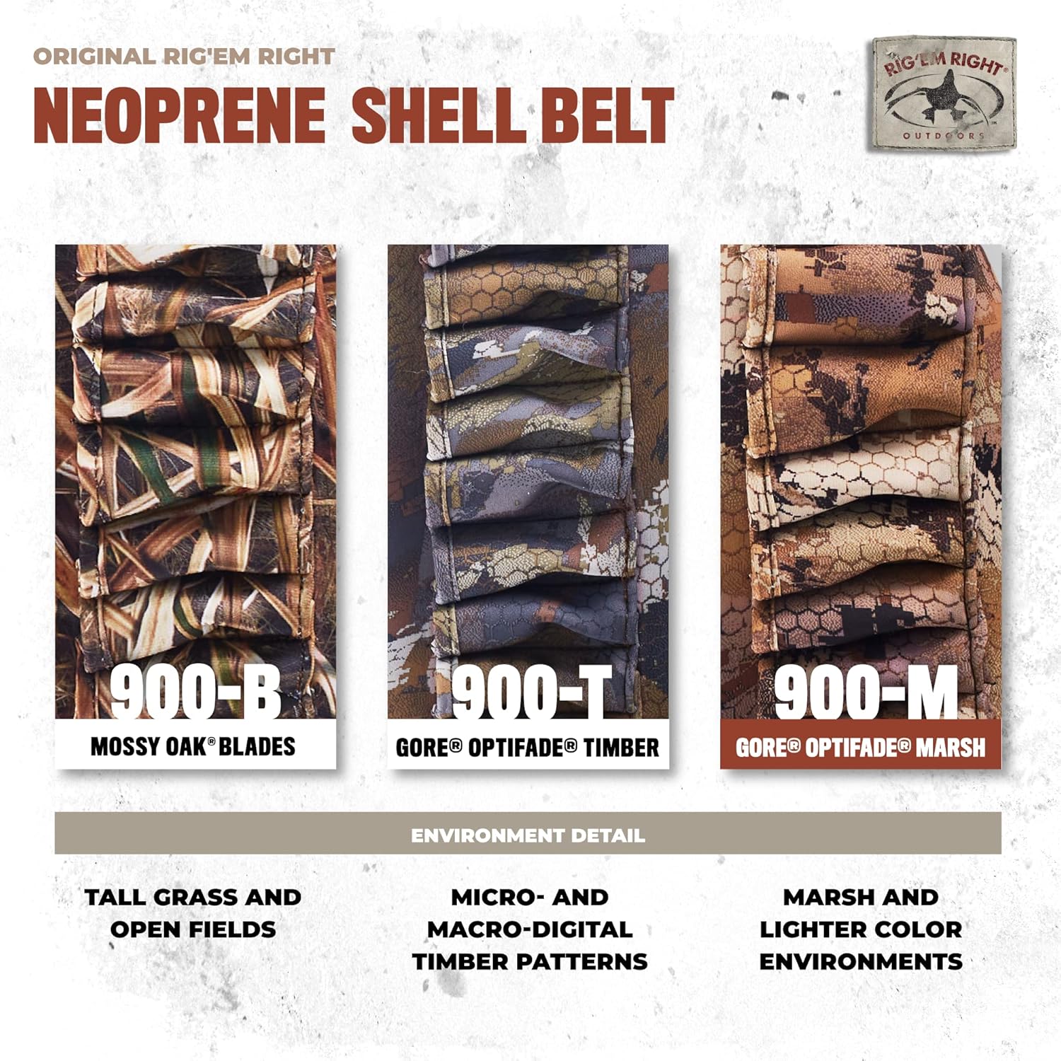 Rig'Em Right Waterfowl Neoprene Shell Belt w/Quick Access Ammo Slots, Zippered Internal Pockets, Soft Fleece Lining and more