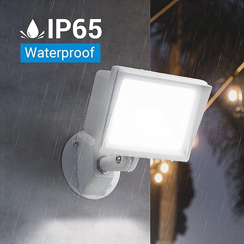 Miniatura 5 de DEWENWILS Luz de inundación LED de 34 W para exteriores, 3200 LM súper brillante (equivalente a 400 W) luz de inundación para exteriores, IP65