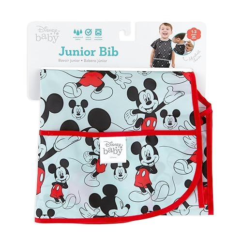 Miniatura 6 de Bumkins Junior - Babero de manga corta para niños pequeños, babero infantil, impermeable, lavable, resistente a las manchas y a los olores