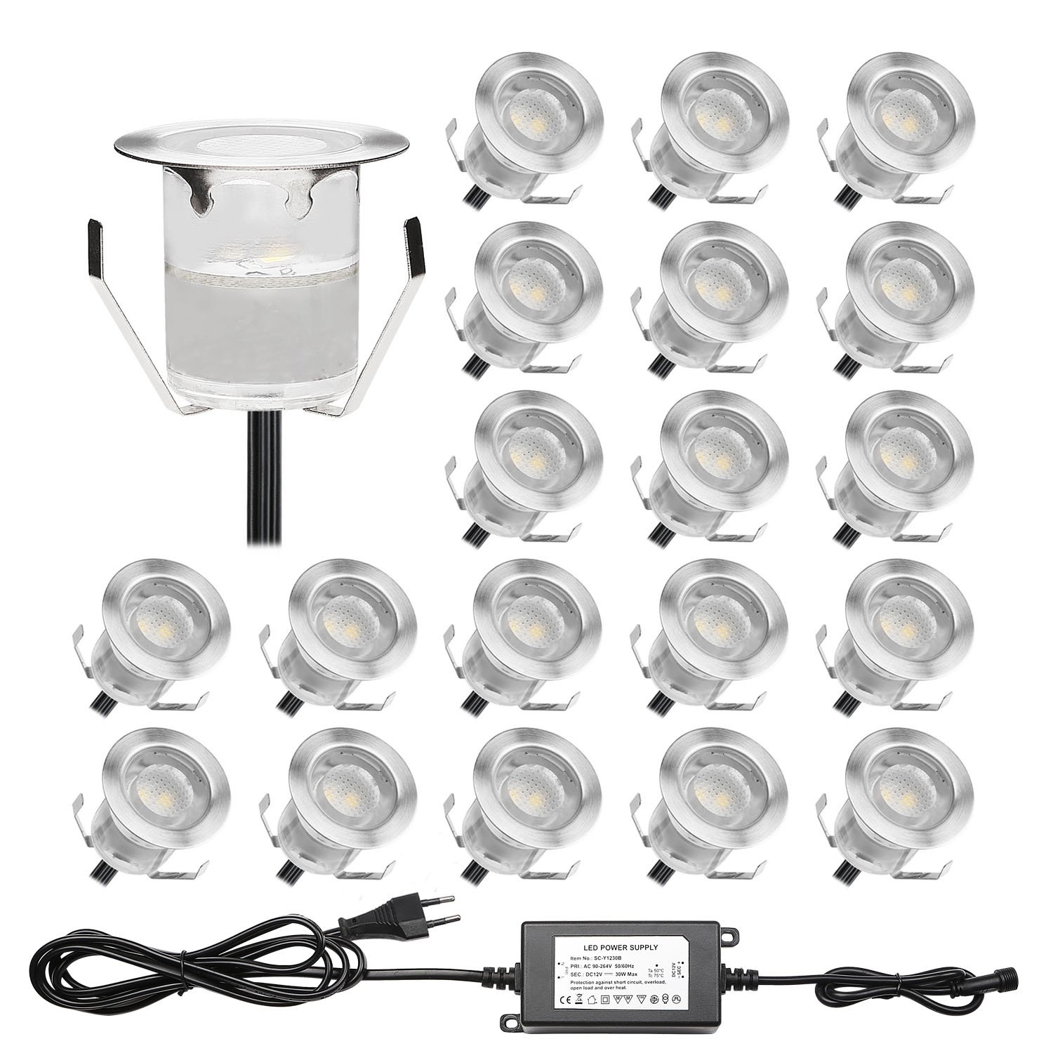 QACA Led Spot Mini Exterieur Encastrable,Luminaire Encastré | FindTheDeal