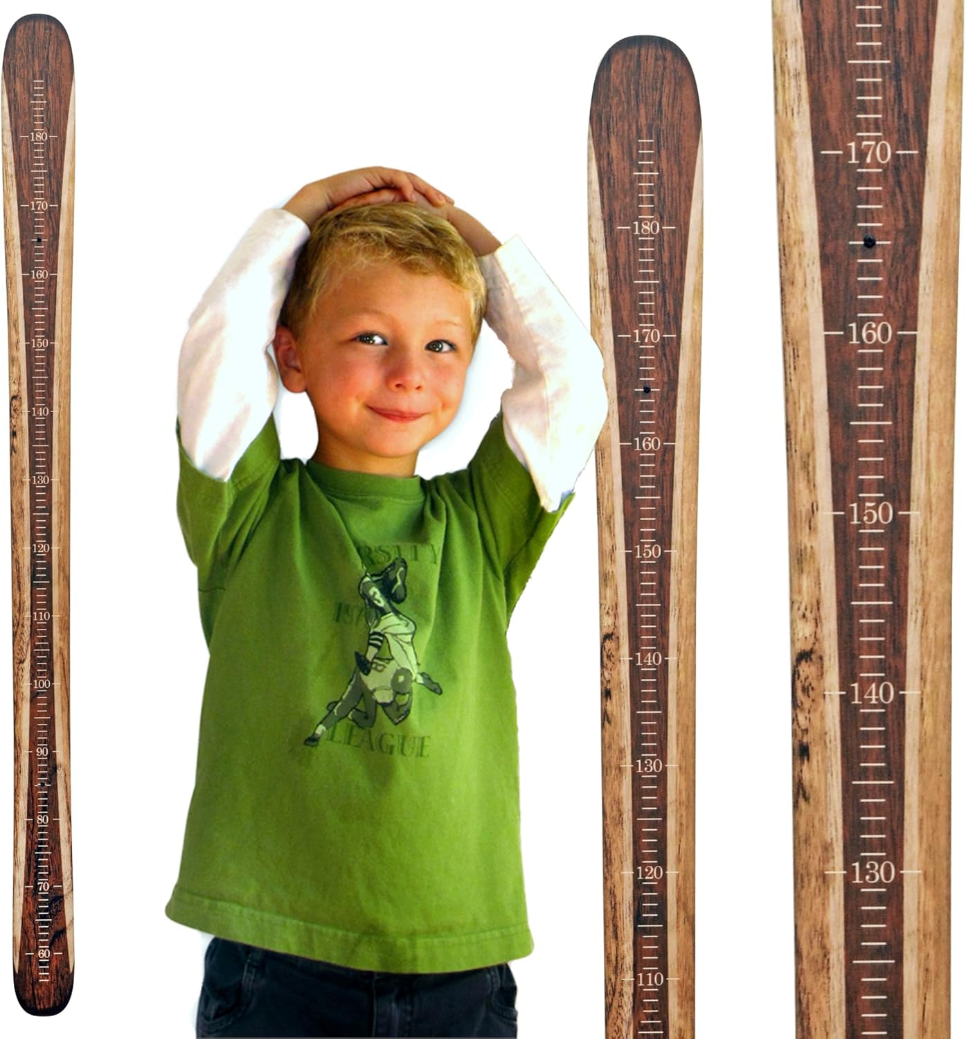 Growth Chart Art Wooden Ski Growth Chart Baby Skis Ski Gifts