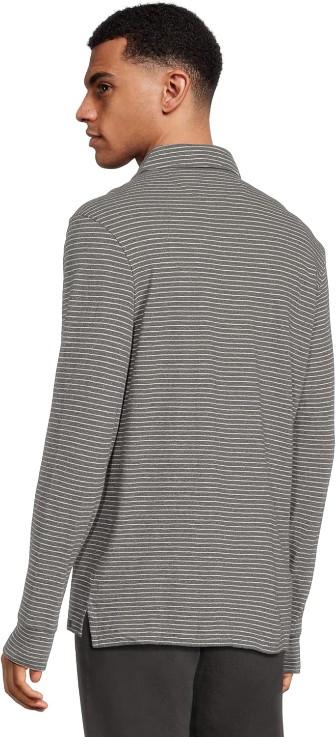 Faherty Men's Long Sleeve Sunwashed T-Shirt Polo - Image 3
