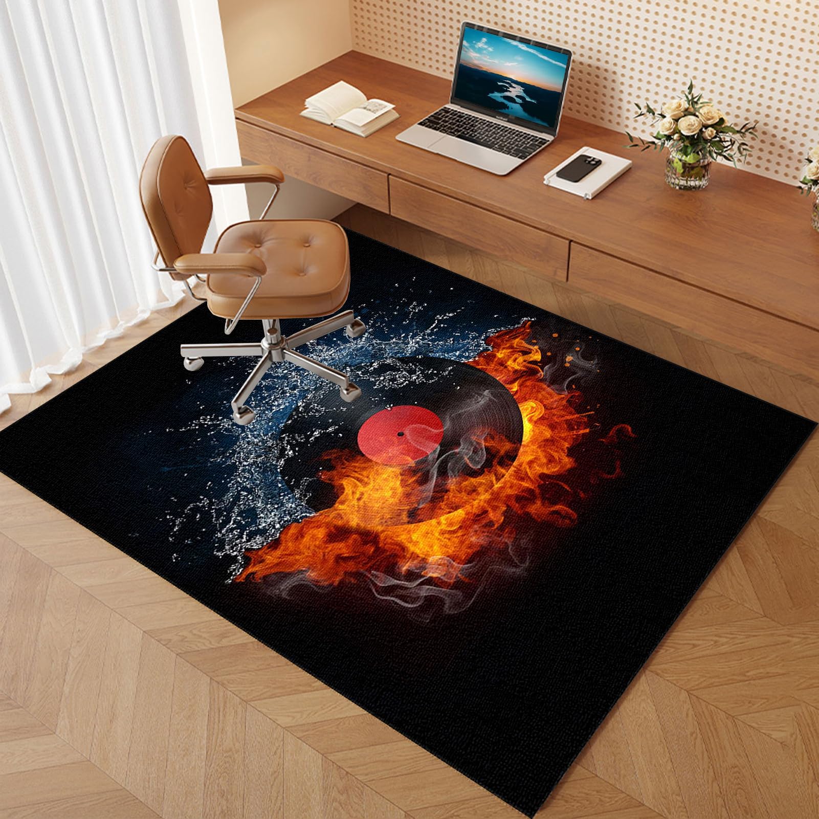 Dywan Krzesło do gier Antypoślizgowa 160 x 200 cm Mata na krzesło biurowe Ochraniacze Podłoga Krzesło Koła Mata ochronna na twarde podłogi Płytki Laminat Dywan Podłoga