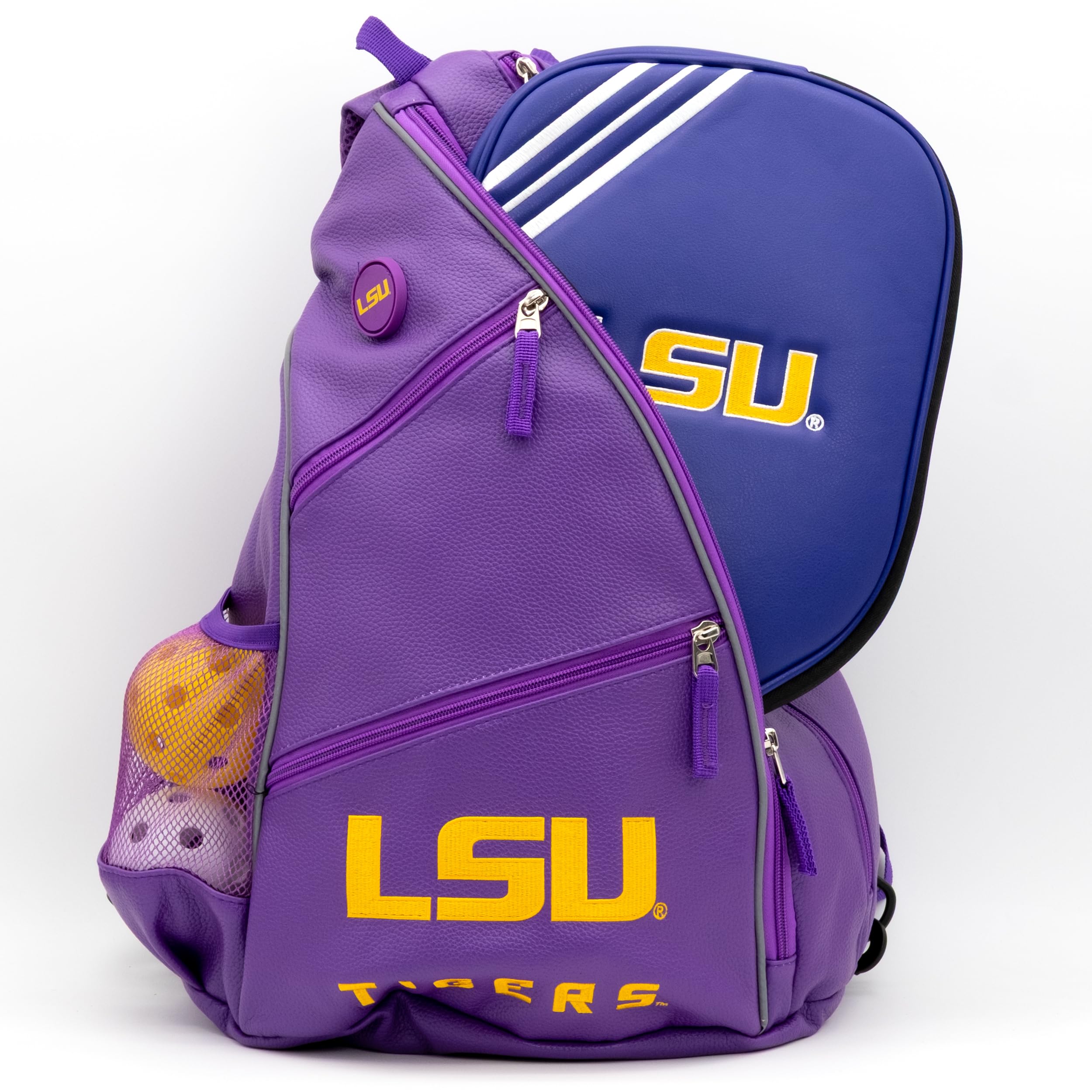 Team Golf Mochila de piel sintética, varios colores del equipo, grande