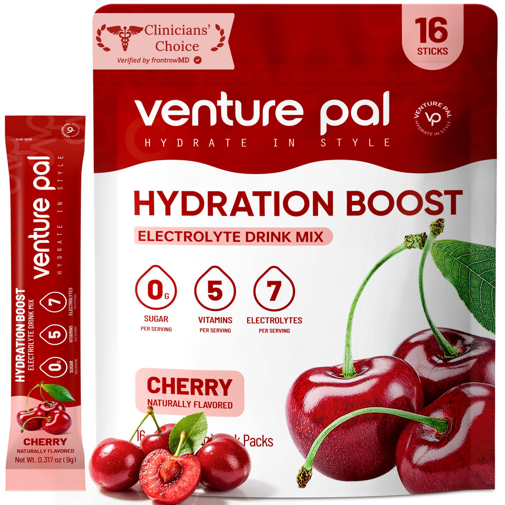Venture Pal Sugar Free Electrolyte Packet, Liquid Daily IV Hydration Powder — Amazon image 10