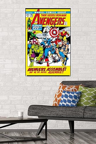 Miniatura 2 de Trends International Marvel Comics Avengers #100 - Póster de pared, 34 pulgadas de largo x 22.4 W, versión premium sin marco