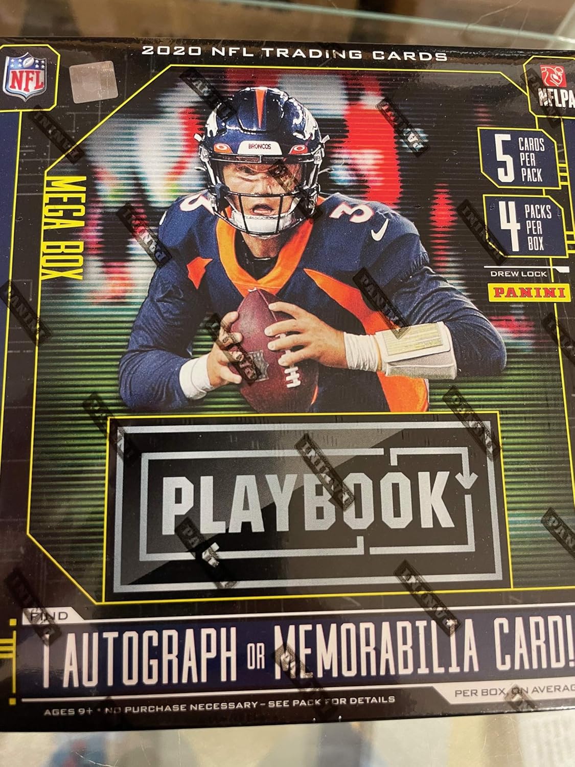 2020 Panini Playbook NFL Trading Cards Mega Box 1 Autograph or Memorabilia Per Box New in The Box Sealed