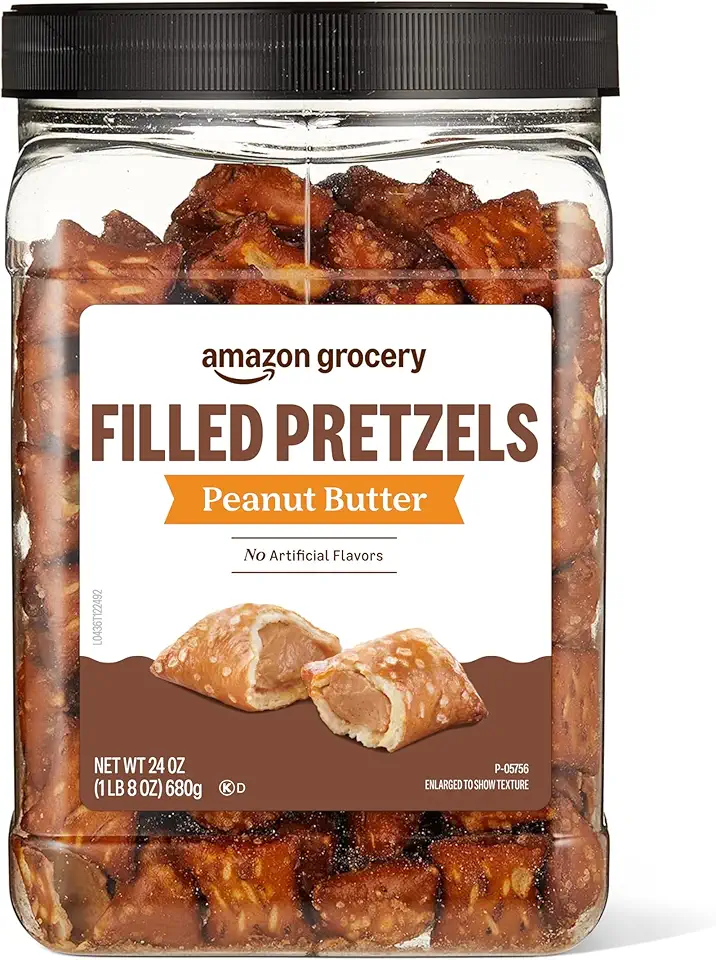 Amazon Grocery, Peanut Butter Filled Pretzels, 24 Oz (Previously Amazon Fresh, Packaging May Vary)