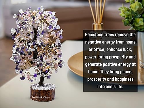 Vista 49 de Árbol de la vida de cristal curativo natural de piedra lunar blanca, Feng Shui, árbol de la vida de la fortuna para decoración del hogar