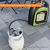 Vista 9 de Flame King 3LB - Cilindro de tanque de propano de acero vacío de 3 libras con manómetro y válvulas OPD para parrillas y barbacoas, camping, pesca