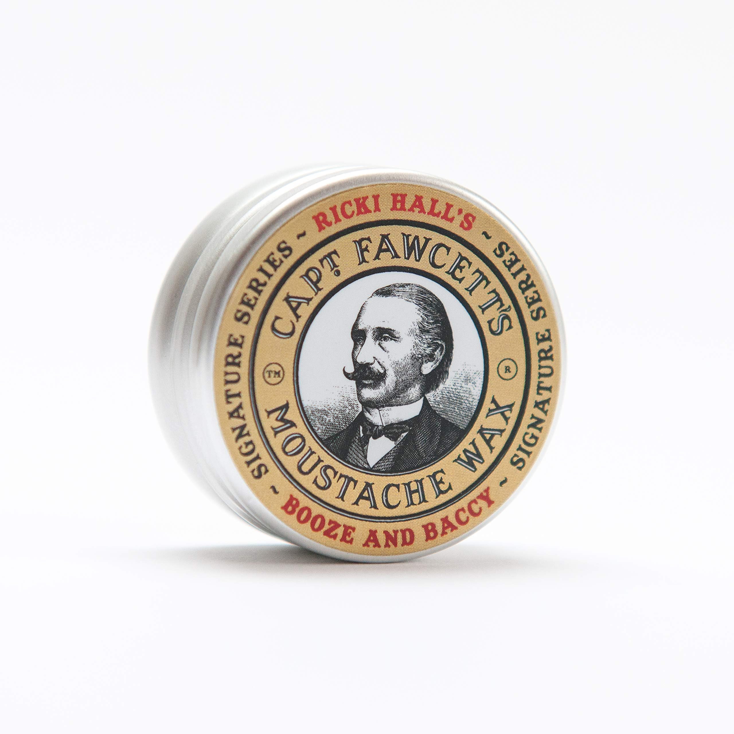 Ricki Hall's Booze & Baccy Moustache Wax by Captain Fawcett