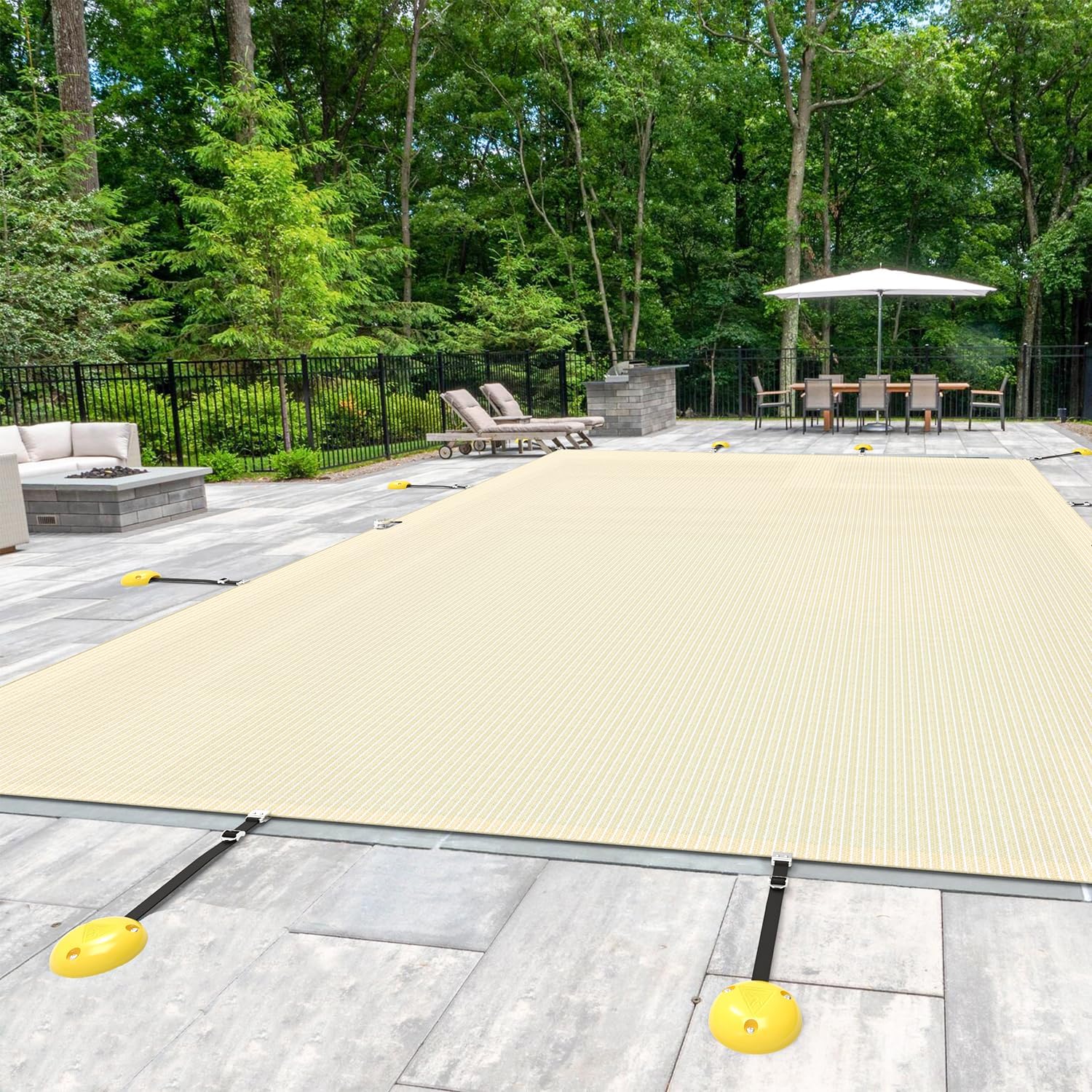 E&K 20'x32' Pool Cover for Inground Pools, Rectangle