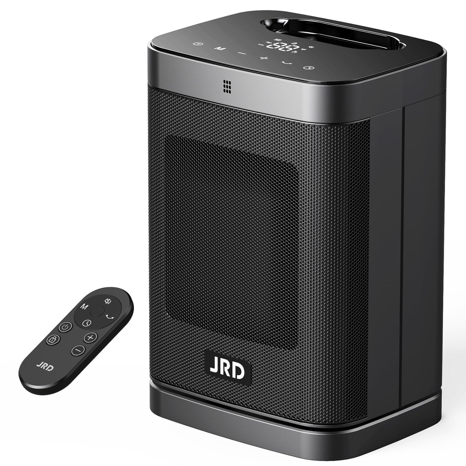 Space Heater Indoor with 80 Oscillation Thermostat 12h Timer Fast Heat Eco Mode Remote Small Quiet Safe Room