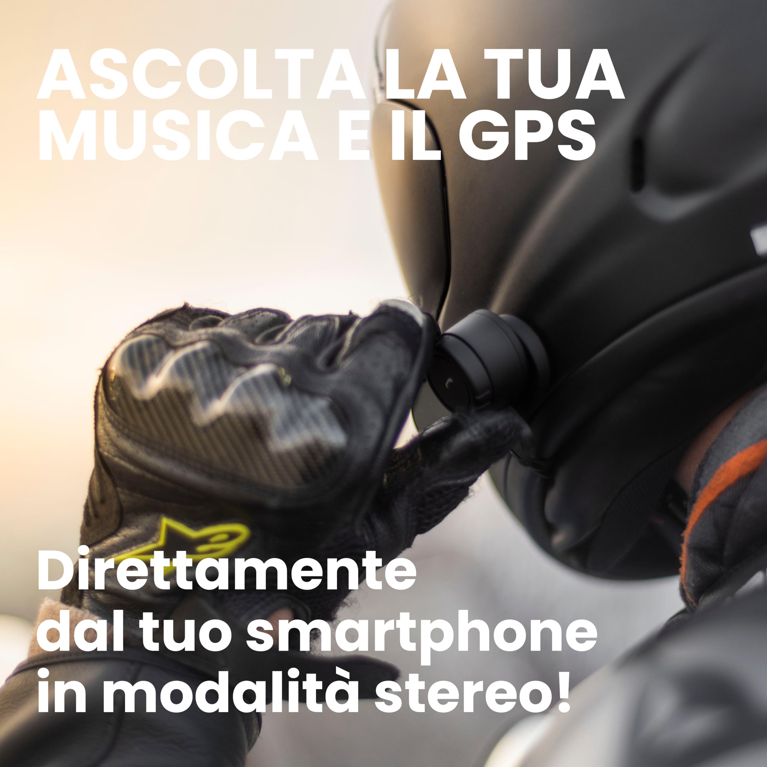 Midland - Interfono Moto Bluetooth Coppia Lokui K30, Auricolari Casco Moto Universali e Impermeabili, Portata 800m per 2 Persone, Batteria 10H, Cancellazione Rumore DSP, Altoparlanti Hi-Fi e Microfoni
