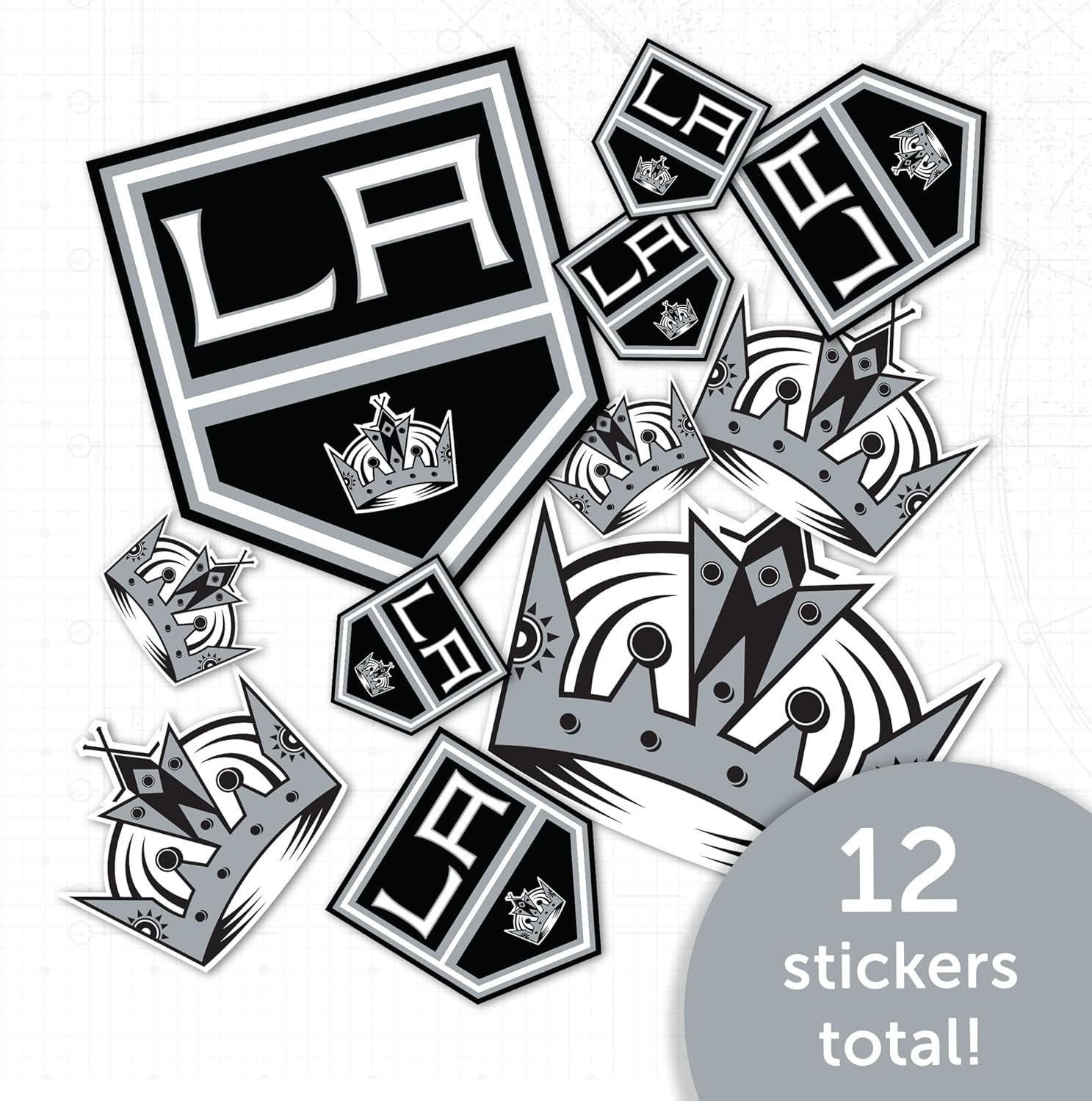 Desert Cactus Los Angeles Kings Sticker NHL Team National Hockey League Vinyl Decal Laptop Water Bottle Car Scrapbook Sheet (Type 1-1) - Image 4