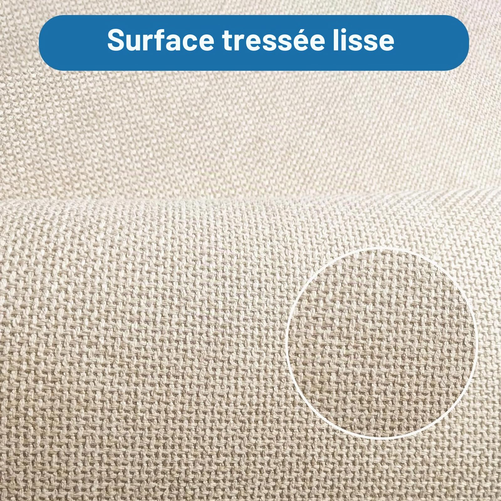 Tapis Cuisine Devant Evier, 43x75cm Tapis Couloir Tissé, Antidérapant et Lavable, Facile à Nettoyer pour Passage, Manger, Buanderie, Salle de Bains, Buanderie, Beige