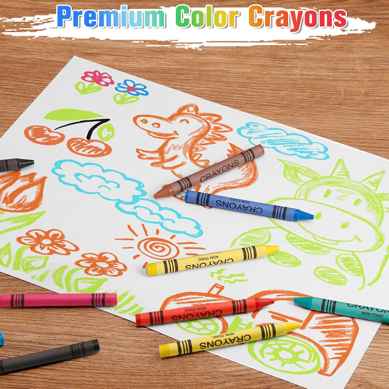 Jeffbaubl Bulk Crayons,30 Boxes of 12-Packs Color Crayons, Bulk Crayon Individual Packs,Washable Crayon,Crayons Party Favors for Classroom Restaurants School Supplies(12 Colors