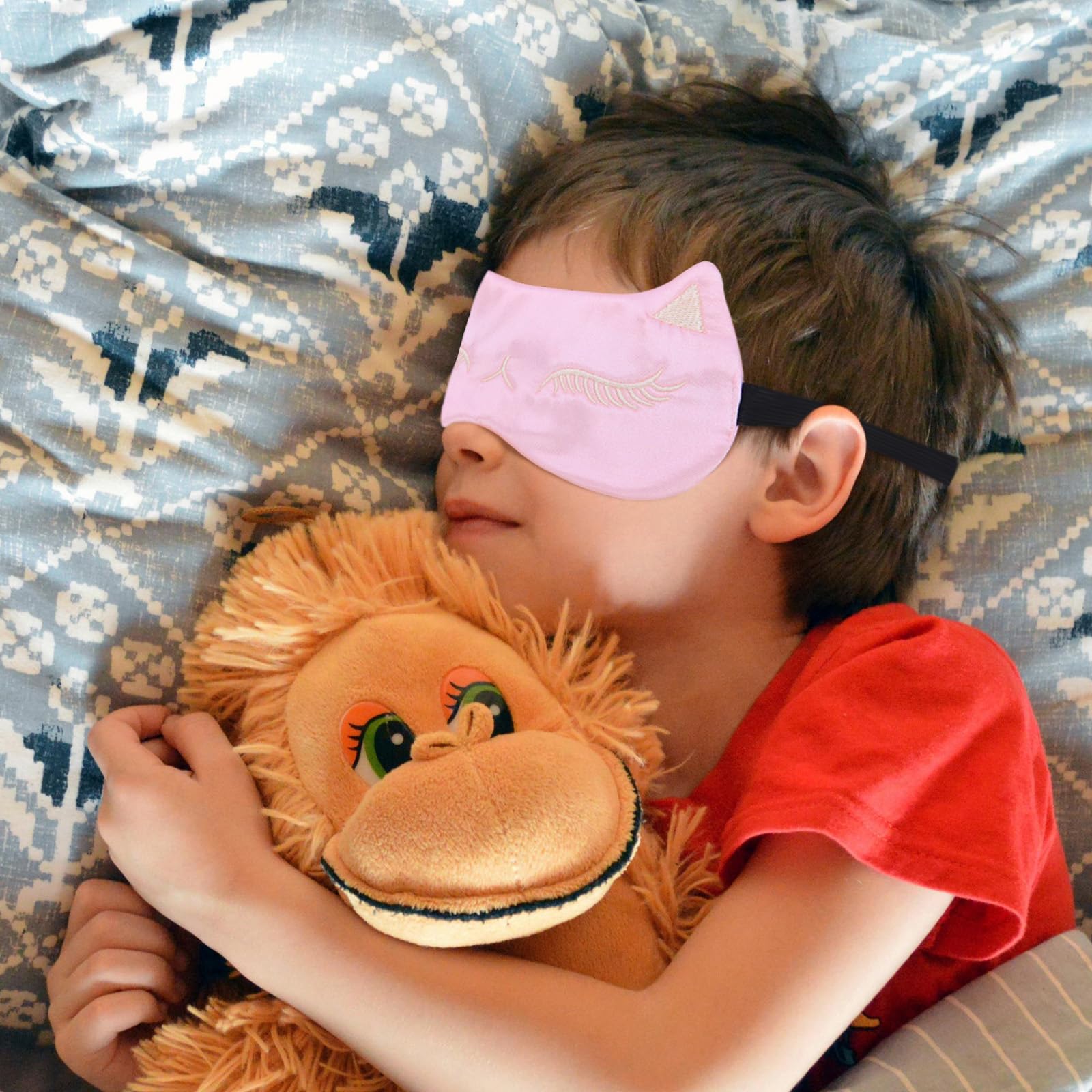 6 Pezzi Maschera di Sonno, Traspirante Visiera da Dormire, Peluche Animali Mascherine per Gli Occhi, Animale Maschere per Dormire, Sonno Occhi Copertura per Adulti Bambina Pisolino Notte Viaggio