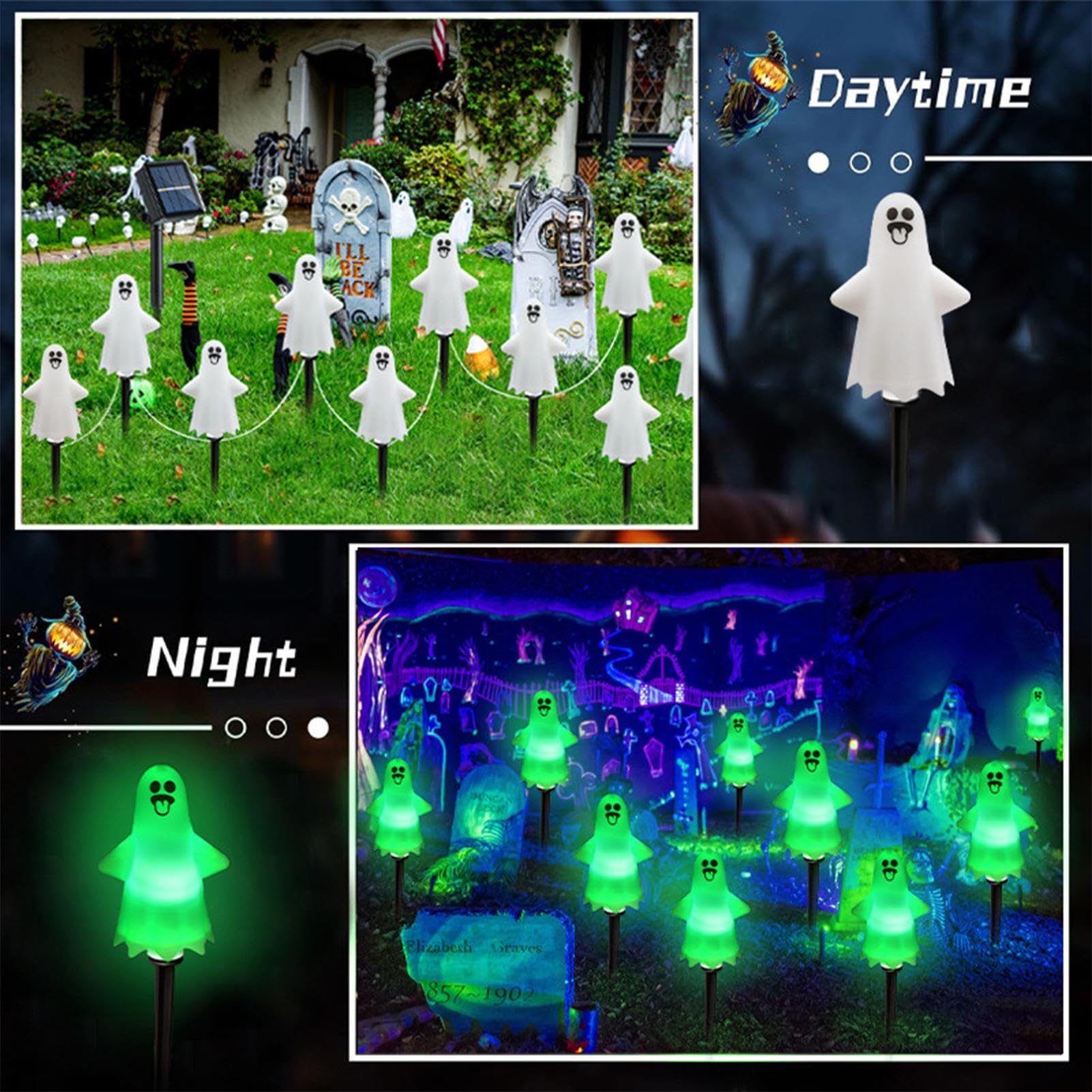Lampy Solarne Zewnętrzne na Halloween Panel Słoneczny Wodoodporny I Odporny