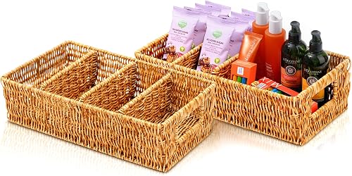 Woven Divided Storage Bins