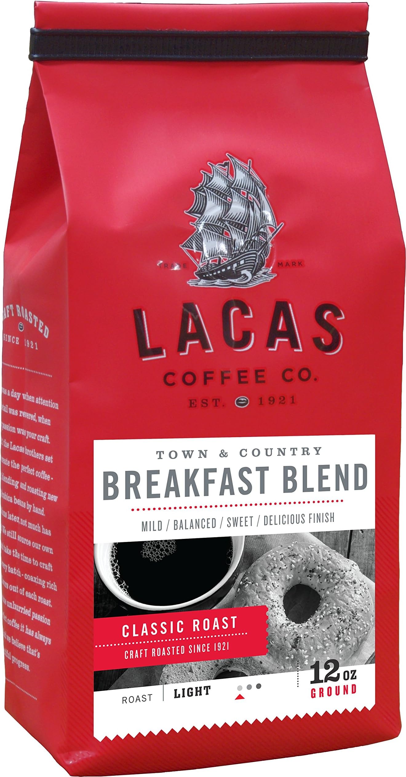 Breakfast Blend (Town & Country) Medium Fine 12 oz.
