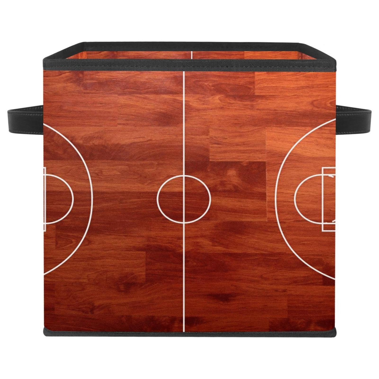 Panier de rangement en tissu pliable placard boîte motif basket rétro