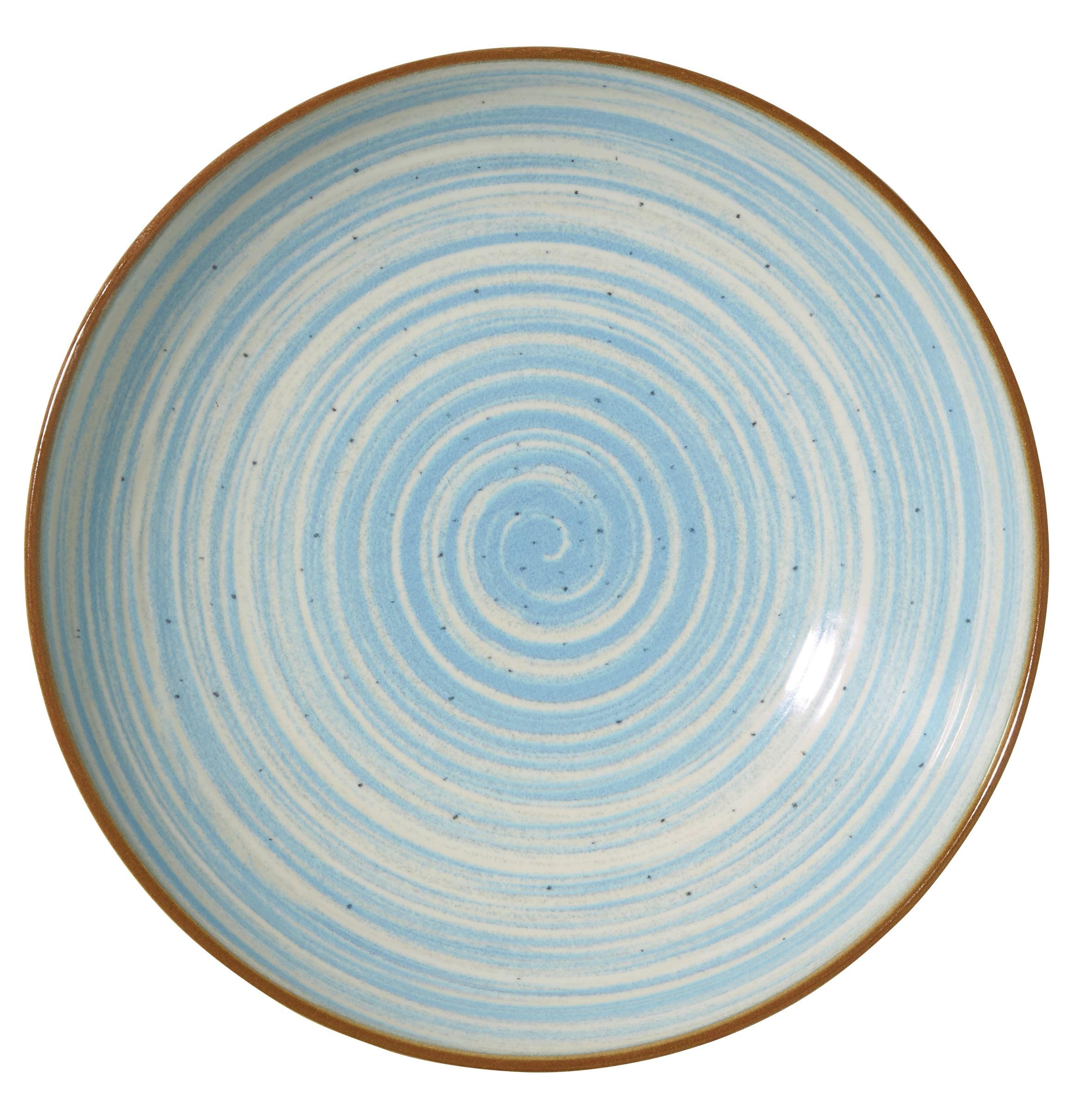 METRO Professional Piatto fondo Madleen, ceramica gres, Ø 21 cm, blu, 6 pezzi